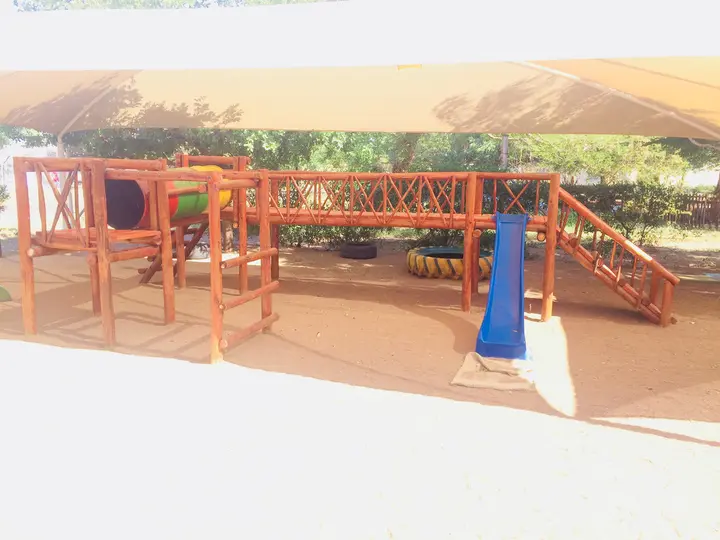 Humpty Dumpty playground installation in Tlokweng, Botswana
