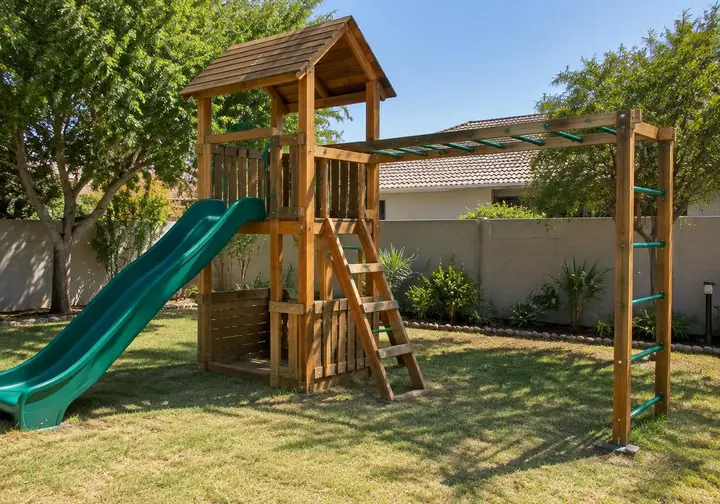 Kgale View Private Play Zone playground installation in Gaborone, Kgale View