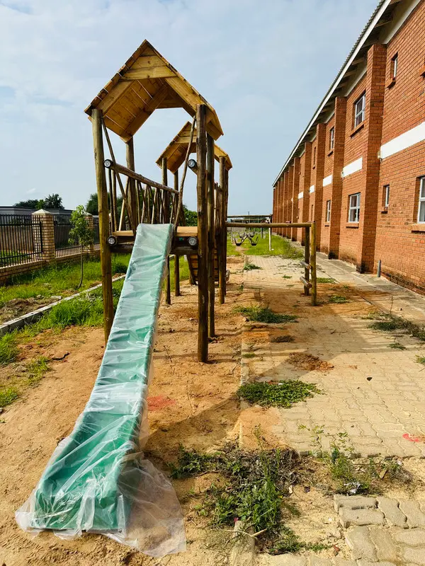 Regent Hill International School (Metsimotlhabe) playground installation in Metsimotlhabe, Botswana
